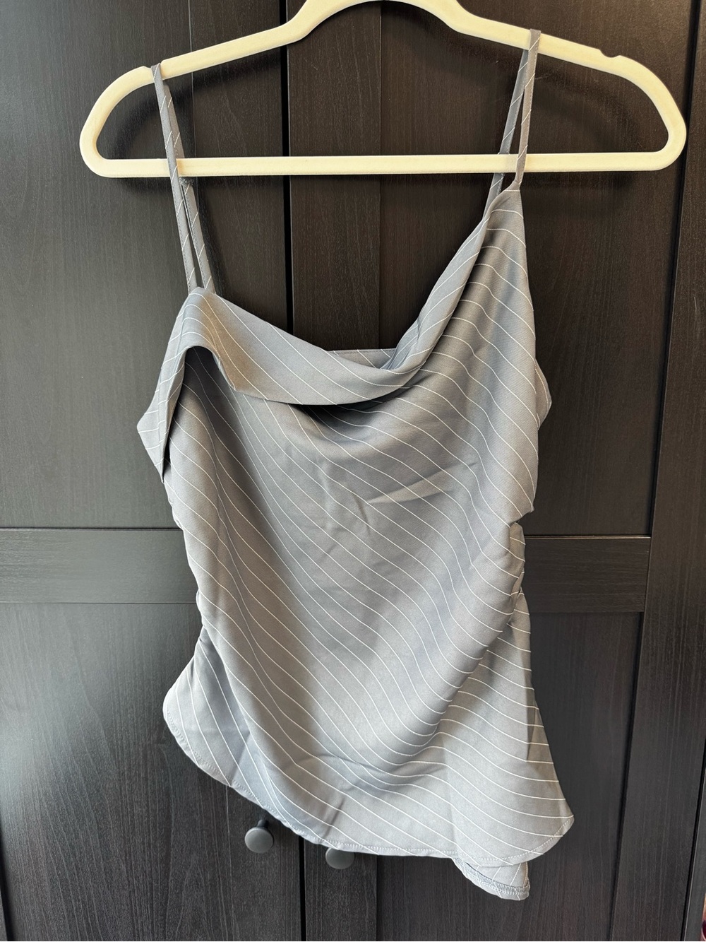 NWOT Cowl neck striped tank